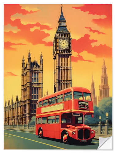 Adesivo murale London Travel Art