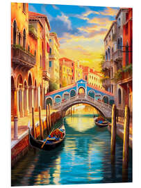 Foam board print Venice Travel Art II