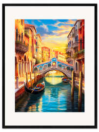 Framed art print Venice Travel Art II