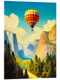 Quadro em acrílico Yosemite National Park Travel Art