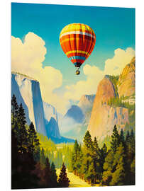 Foam board print Yosemite National Park Travel Art