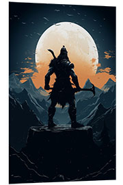 Foam board print Viking Silhouette II