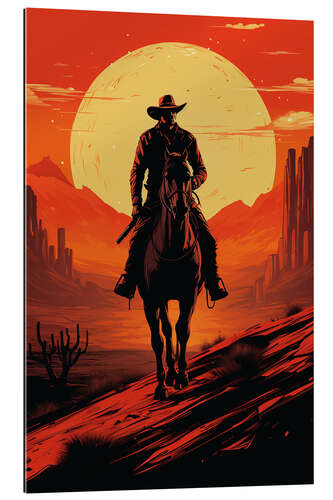 Galleriprint Cowboy Silhouette