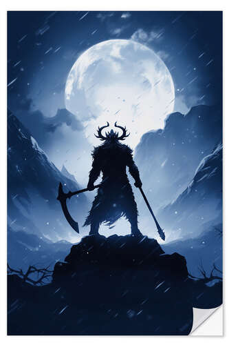 Wall sticker Viking Silhouette III