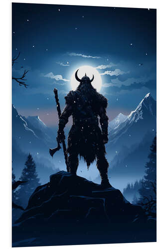 PVC print Viking Silhouette I