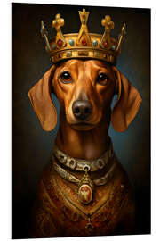 Foam board print Dachshund King