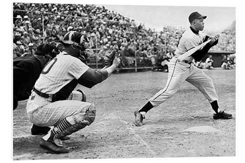 Tableau en PVC Baseball Star Willie Mays, 1958