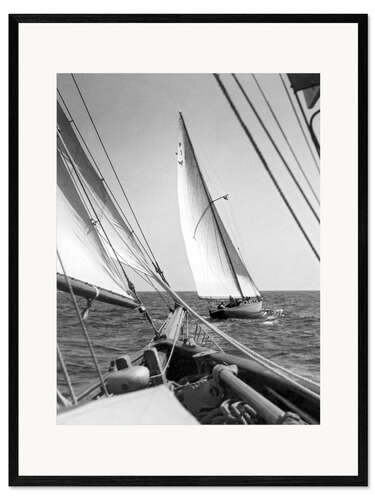 Impressão artística com moldura Sailing Regatta