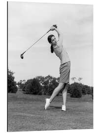 Magnettafel Golfspielerin