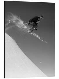 Magnettafel Mann beim Skisprung