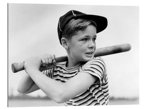 Galleritryck Boy With Baseball Bat