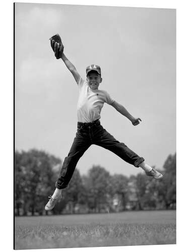Aluminium print Baseball Boy