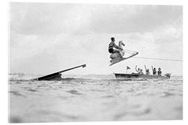 Acrylic print Famous Aquaplane Champion Plays ‘Horsey’