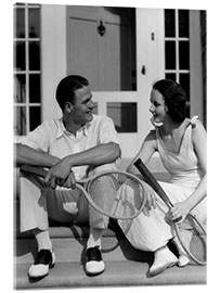 Acrylic print Tennis Couple