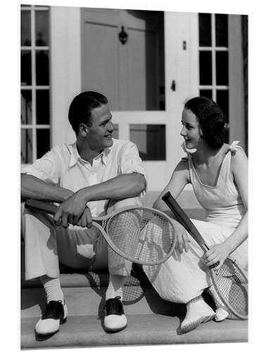 Foam board print Tennis Couple