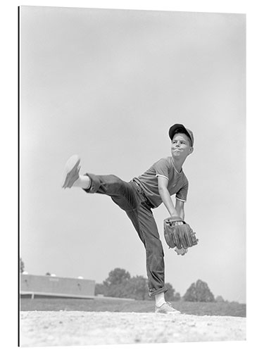 Gallery print Boy Playing Baseball