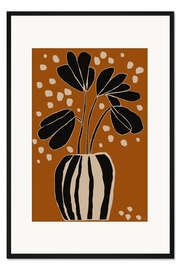 Gerahmter Kunstdruck Ockerfarbenes Stillleben