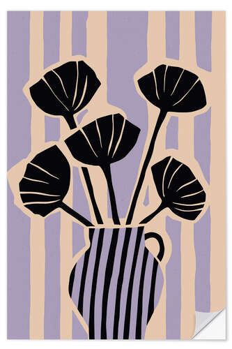 Selvklebende plakat Striped Still Life II