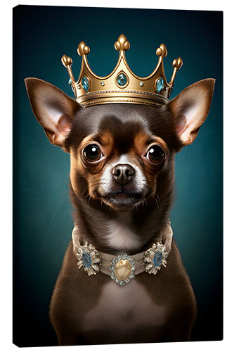 Leinwandbild Chihuahua Prinzessin