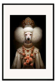 Gerahmter Kunstdruck Seine Hoheit Pudel
