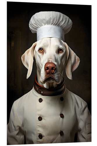 Foam board print Labrador Chef