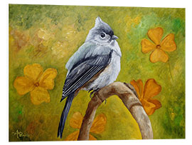 Quadro em PVC Big Eyed Tufted Titmouse