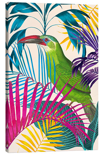 Canvas print Ecstatic Jungle Of Colours - Toucan