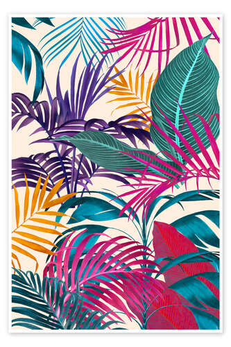 Poster Ecstatic Jungle Of Colours