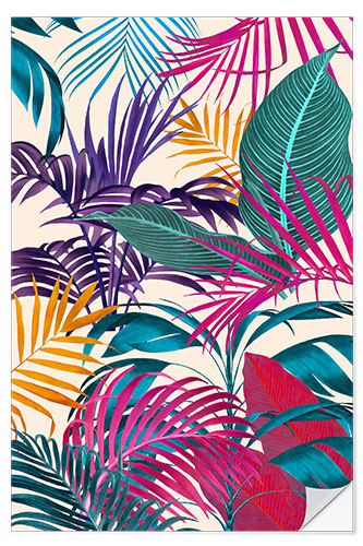 Wall sticker Ecstatic Jungle Of Colours