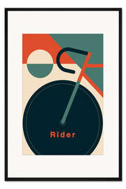 Gerahmter Kunstdruck Bike Rider