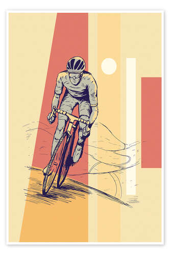 Poster Cyclist Runner