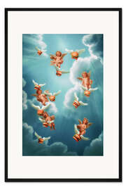 Gerahmter Kunstdruck Burger Paradise