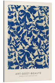 Aluminiumsbilde Art-Goût-Beauté - Pigeons in Blue &amp; White, 1928