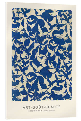 Gallery Print Art-Goût-Beauté - Tauben in Blau & Weiß, 1928