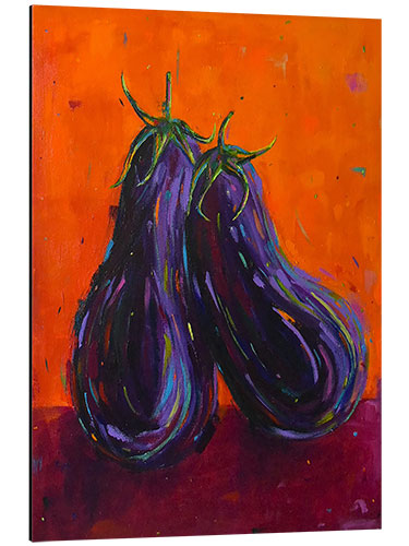 Tableau en aluminium Aubergines