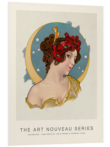 Foam board print Dreamland - The Art Nouveau Series, 1092