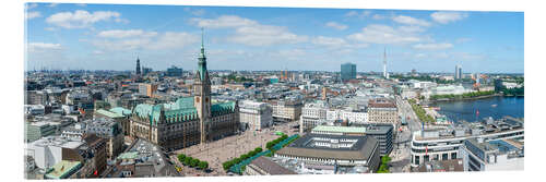 Acrylic print Hamburg Skyline