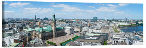 Leinwandbild Hamburg Skyline