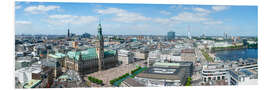 Hartschaumbild Hamburg Skyline