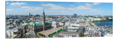 Tableau en plexi-alu Hamburg Skyline