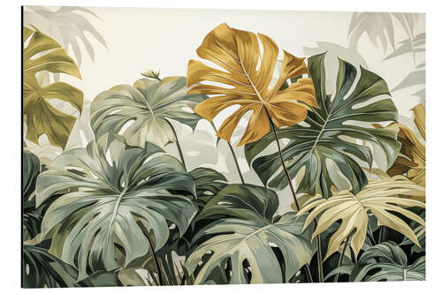 Aluminium print Monstera Design II