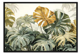 Gerahmter Kunstdruck Monstera Design II