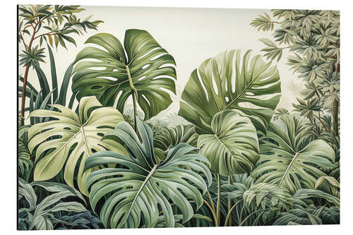 Tableau en aluminium Monstera Jungle