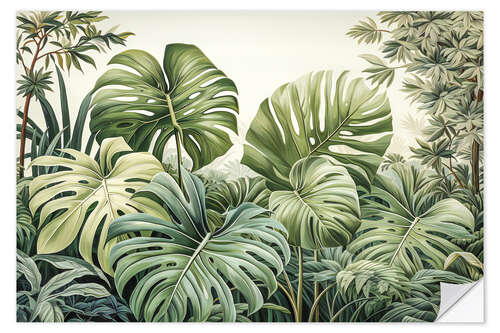 Autocolante decorativo Monstera Jungle