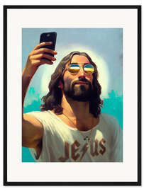 Gerahmter Kunstdruck I am Jesus - Dikhotomy