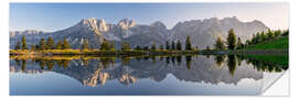 Muursticker Sunrise at the Wilder Kaiser, Tyrol