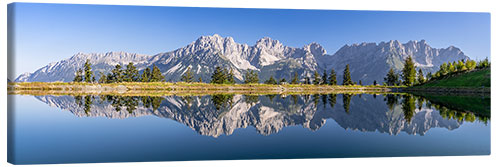 Lærredsbillede Summer Morning at the Wilder Kaiser, Tyrol