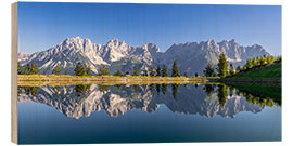 Obraz na drewnie Alpine Idyll at the Wilder Kaiser, Tyrol