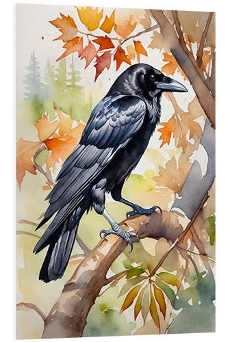 Foam board print Carrion Crow