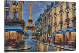 Cuadro de plexi-alu Paris At Dusk